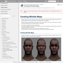 Creating Wrinkle Maps - Doc 3. Asset Creation Guide - CryENGINE 3 Free SDK