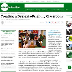 Creating a Dyslexia-Friendly Classroom: Tips for Teachers