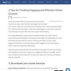 3 Tips for Creating Effective Online Courses