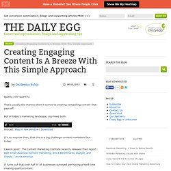 Creating Engaging Content Is A Breeze With This Simple Approach