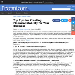 Top Tips for Creating Financial Stability for Your Business