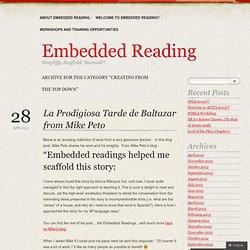 Creating from the Top Down « Embedded Reading