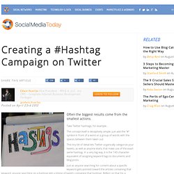 Creating a #Hashtag Campaign on Twitter