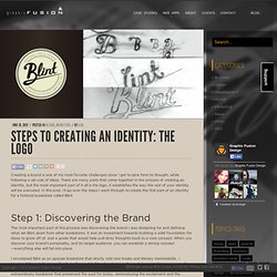 Steps to Creating an Identity from Lisa at Graphic Fusion Design