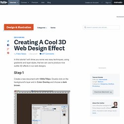 Creating A Cool 3D Web Design Effect