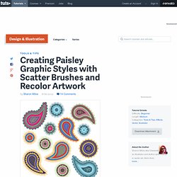 Creating Paisley Graphic Styles with Scatter Brushes and Recolor Artwork