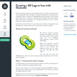 Creating a 3D Logo or Icon with Illustrator - Yassine Bentaieb