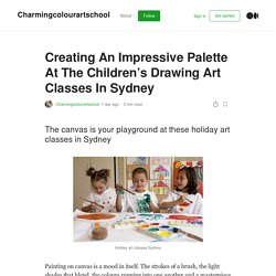 Creating An Impressive Palette At The Children’s Drawing Art Classes In Sydney