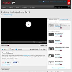 Creating an eBook with InDesign (Part 1)