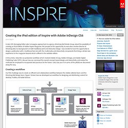 Creating the iPad edition of Inspire with Adobe InDesign CS6