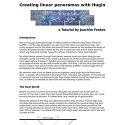 Creating linear panoramas with Hugin