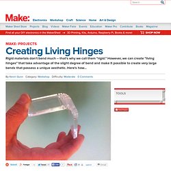 Creating Living Hinges