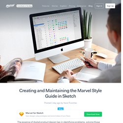 Creating and Maintaining the Marvel Style Guide in Sketch - Marvel Blog