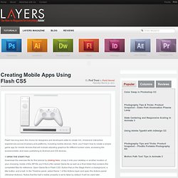 Creating Mobile Apps Using Flash CS5