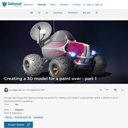 Creating a 3D model for a paint over