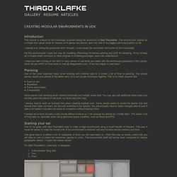 Creating Modular Environments in UDK - Thiago Klafke