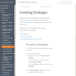 Creating Packages