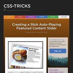 Creating a Slick Auto-Playing Featured Content Slider