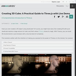 Creating 3D Cube: A Practical Guide to Three.js with Live Demo