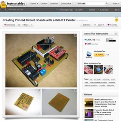 Creating Printed Circuit Boards with a INKJET Printer
