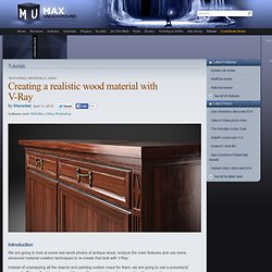 Creating a realistic wood material with V-Ray