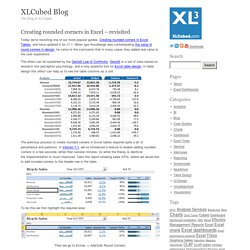 Creating rounded corners in Excel – revisited – XLCubed Blog