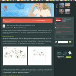 Creating seamless patterns in Illustrator