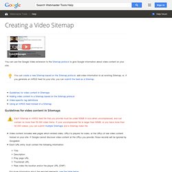Создание файла Sitemap для видео - Cправка - Инструменты для веб-мастеров