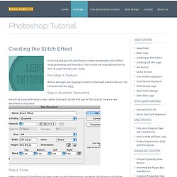 Creating The Stitch Effect with Photoshop and Illustrator