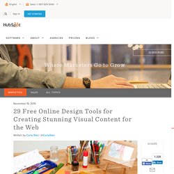 29 Free Online Design Tools for Creating Stunning Visual Content for the Web