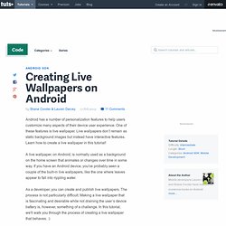 Creating Live Wallpapers on Android