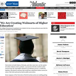 'We Are Creating Walmarts of Higher Education' - Timothy Pratt