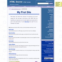 creating your first website, basic HTML for beginners