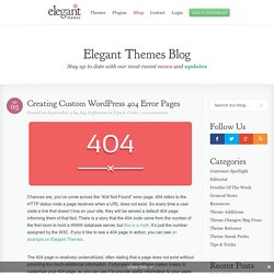 Creating Custom WordPress 404 Error Pages