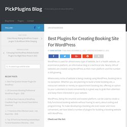 Best Plugins for Creating Booking Site For WordPress