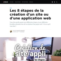 Les 8 étapes de la création d'un site ou d'une application web - Nicolas Brondin-Bernard