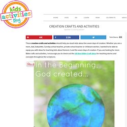 Creation Crafts and Activities