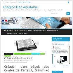 Création d’ebook sur ipad