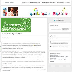 Startup Weekend Open Labs à Lyon