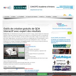 Outils de création gratuits de QCM interactif avec export des résultats