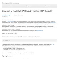 Creation of model of SARIMA by means of Python+R — IT daily blog, news, magazine, technologies
