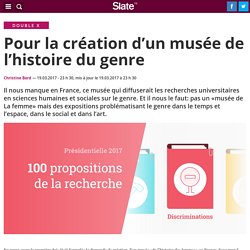 Pour la création d’un musée de l’histoire du genre