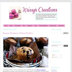 Krissy's Creations: Banana Blueberry Wheat Muffins