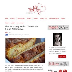 Redfly Creations: The Amazing Amish Cinnamon Bread Alternative