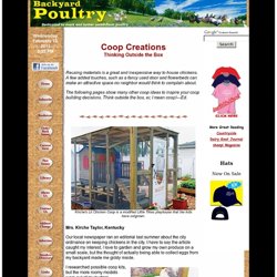 Coop Creations: Thinking Outside the Box from the April/May, 2011 issue of Backyard Poultry