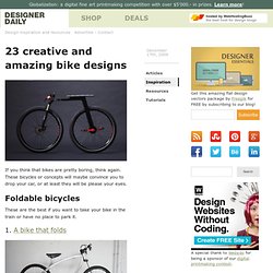 23 creative and amazing bike designs
