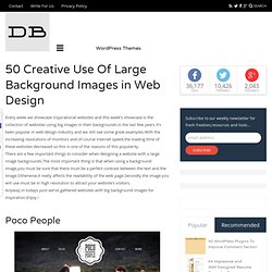 50 Creative Use Of Large Background Images in Web Design