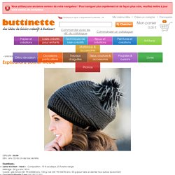 Idée créative - Bonnet avec pompon - boutique en ligne buttinette - buttinette