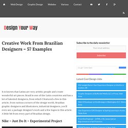 Creative Work From Brazilian Designers - 57 Examples