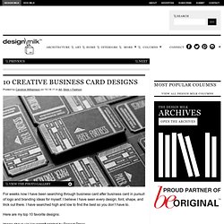 10 Creative Business Card Designs